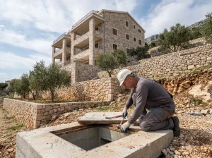 פתיחת סתימת ביוב בשוחה חיצונית בבניין בבית שמש